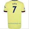 Camiseta de fútbol Arsenal Bukayo Saka 7 Segunda Equipación 2021/22 - Hombre